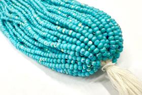 11/0 Hanks Charlotte true Cut Beads Patina Opaque Premium Turquoise Blue Aurore Boreale