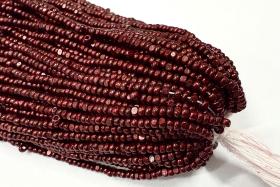 11/0 Hanks Charlotte Cut Beads Metallic Dark Raspberry