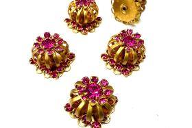 Swarovski Bird Cage Crystal in Fuchsia