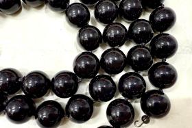 Swarovski Black Pearl Beads, 12mm Crystal Round Pearls