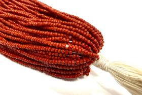 13/0 hanks Opaque Rust Charlotte Cut Beads, Czech Glass Beads