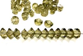 Black Diamond Preciosa spacers Bicone Beads 4x6mm