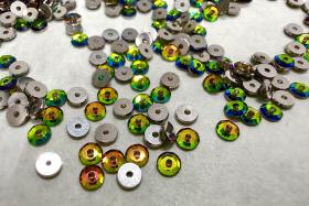 3mm Preciosa Crystal Vitrail Medium Flat Back Sew-On Stones