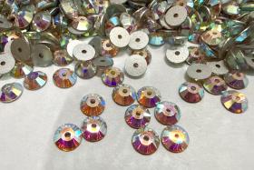 5mm Crystal AB Sew-On Rhinestones: Preciosa Czech Glass Viva12
