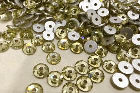 3mm Jonquil Preciosa Crystal Flat Back Sew-On Stones