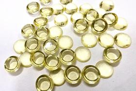 8 mm Swarovski Round Cabochon Cabs Jonquil unfoiled Article # 2090/4 Vintage Flat Back