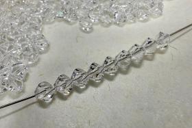 3mm Swarovski Crsyatl 5020 Helix Beads, Faceted Crystal Jewelry Making (24 pieces)