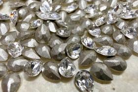Vintage Swarovski 6x4 mm Crystal Pear Shape 4320 Premier Crystal Rhinestones (6 Pieces) gemstones, jewlery