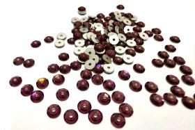 4mm Preciosa Crystal Amethyst Flat Back Sew-On Stones