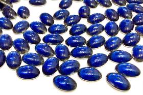 Swarovski Oval Cabochons Dark Sapphire Chrome 6x4mm, 2190/4 Flat Back Glass Stones