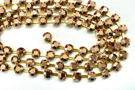 12ss Rhinestone Chain | Preciosa Capri Gold